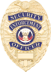 Security_Enforcement_Officer_badge_7_Point_Blackinton_A7072_sold_with_Mourning_Band