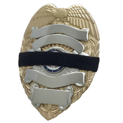 Badgeart's Perfect Fitting 1/2inch Flat Back Mourning Bands Custom Cut Welded Bands.