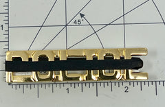 Badgeart's Perfect Fitting ¼ inch to 2" Flat Back Mourning Bands Custom Cut Welded Bands. Badgeart fits your badges and insignia from 1/2" to several inches. Choose these perfect fitting flat back mourning band for wallet, velcro attached embroidered and Flex badges.