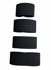Badgeart Custom Arm Mourning Bands 2 inch Black Brassard in adult and 3 kid  sizes