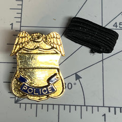 Badgeart's Perfect Fitting ¼ inch to 2" Flat Back Mourning Bands Custom Cut Welded Bands. Badgeart fits your badges and insignia from 1/2" to several inches. Choose these perfect fitting flat back mourning band for wallet, velcro attached embroidered and Flex badges.