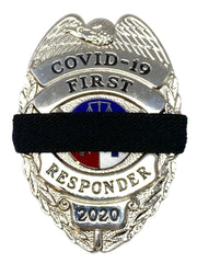 Badgeart Perfect Fit Mourning Bands 1/2" for 30-41 mm Wide Badges - Custom Cut Welded Flat Back