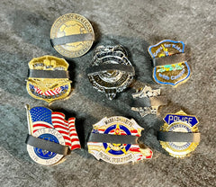 Custom size Black Mourning Bands that fit for Police Firefighters EMS corrections officers troopers agents 8 samples of pins