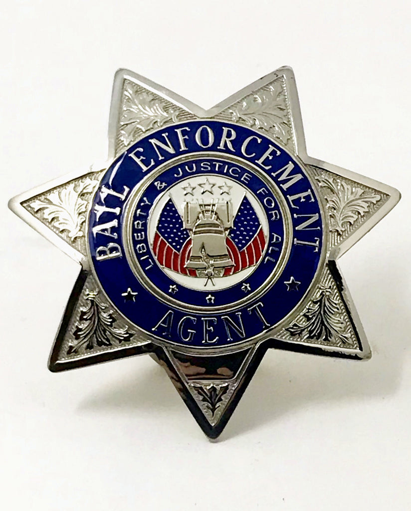 Blackinton A9659 Stock Badge  Bail Enforcement Agent 7 point badge