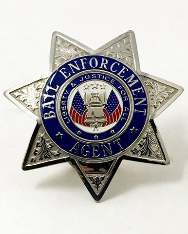 Blackinton A9659 Stock Badge  Bail Enforcement Agent 7 point badge