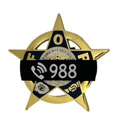 Badgeart mouurning bands.org Suicide Prevention 988 Awareness Band for police Fire EMS B050-988 (1) September s suicide prevention month