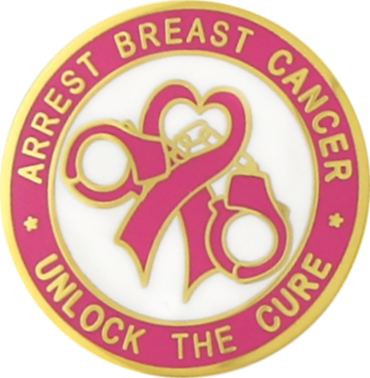 Police Arrest Breast Cancer Awareness Pin