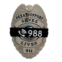 Badgeart mouurning bands.org Suicide Prevention 988 Awareness Band for police Fire EMS B050-988 (1) September s suicide prevention month
