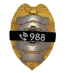 Badgeart mouurning bands.org Suicide Prevention 988 Awareness Band for police Fire EMS B050-988 (1) September s suicide prevention month