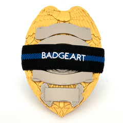 Personalized Thin Blue Line Mourning Bands: A Tribute to Fallen Heroes 3/4 Inch