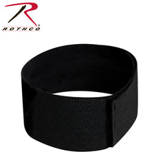 Black 2 inch mourning arm band with hook and loop offered by mourningbands.org