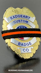 Badgeart Gun Violence Survivor Commendation mourning band for Law Enforcement