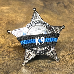 Badgeart K9 Mourning Band deputy sheriff thin blue line