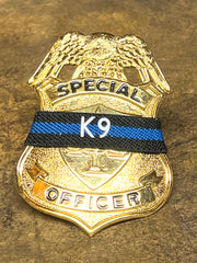 Badgeart K9 Mourning Band special officer thin blue line