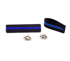Badgeart Thin Blue Line Mourning Ban for cloth and embroidered insignia