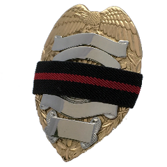 Badgeart Thin Red Line Mouning Band Mourning Band for Firefighters 3/4 inch RL075