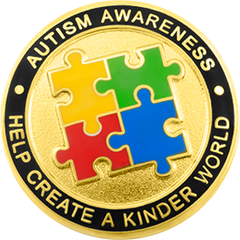 Autism Awareness Puzzle Insignia Pin