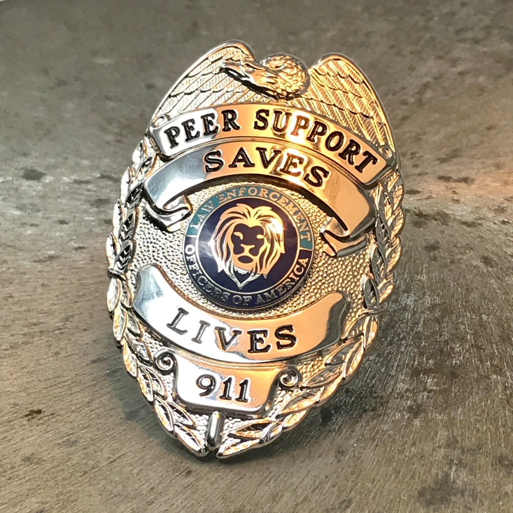 Law Enforcement Officers of America Peer Support Saves Lives badge