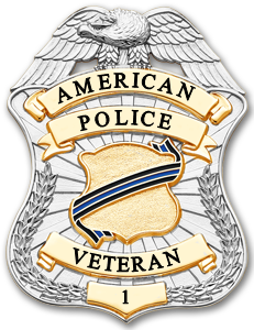 American Police Veteran Badge for Retired Law Enforcement Officers