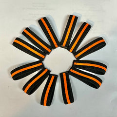 The Stop Gun Violence Wear Orange Awareness / Thin Orange Line Mourning Bands with a thin orange line mourning band 1/2". Band reverses to an all-black mourning band. Public safety officers are wearing thin orange line badge shrouds to raise awareness of gun violence in the community and among police officers, firefighters, Emergency Medical Services and others. Join us in the champagne to Stop Gun Violence. Badges not included.