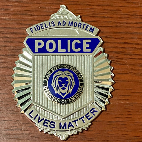 Police Lives Matter Fidelis Ad Mortem Badge