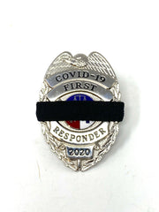 Badgeart Perfect Fit Mourning Bands 1/2" for 30-41 mm Wide Badges - Custom Cut Welded Flat Back