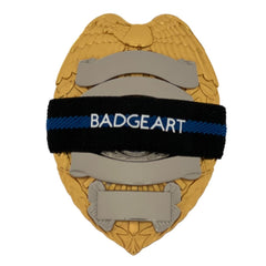 BL075P Thin Blue Line Badgeart Personalized Mourning Band