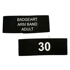 Badgeart_Personalized_Arm_Mourning_Band__2_inch_Brassard_Memorial and sport band custom Adult 
 Size 30 CM