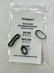 Custom size Black Mourning Bands that fit  for Police Firefighters EMS corrections officers troopers agents sample package