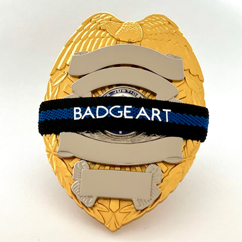 Badgeart Personalized Thin Blue Line Mourning Bands: A Custom Tribute to Fallen Heroes 1/2 Inch