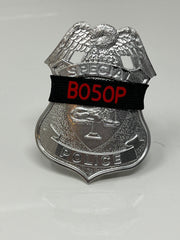 Badgeart Custom Printed mourning bands with a variety of agency initials offered by badgeart custom mourning bands for police officers, firefighters and others.
