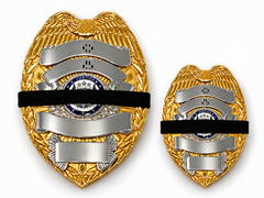 Custom Fit 3/8" Mourning Bands – Made to Fit Your Badge