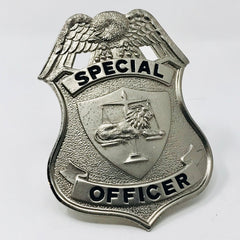 Special Officer Badge Lion on scales