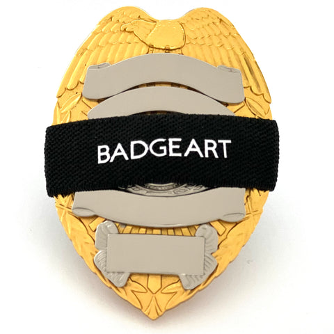 Ten Personalized Black Badgeart Mourning Band for Police, Firefighters & First Responders – 3/4 Inch