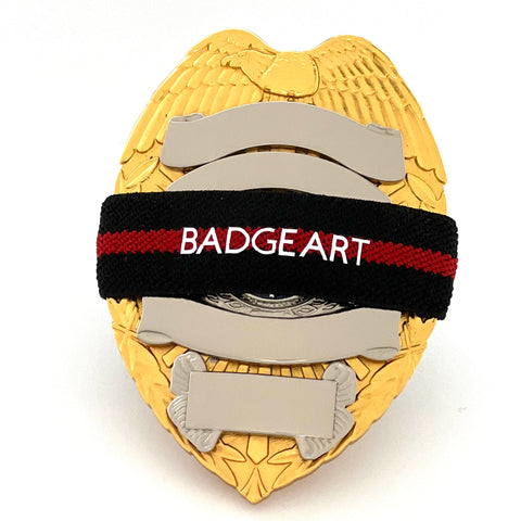 Badgeart Personalized Thin Red Line Mouning Band Mourning Band for Firefighters 3/4 inch