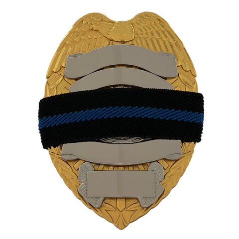 Thin Blue Line Mourning Band: A Tribute to Fallen Heroes 3/4 Inch