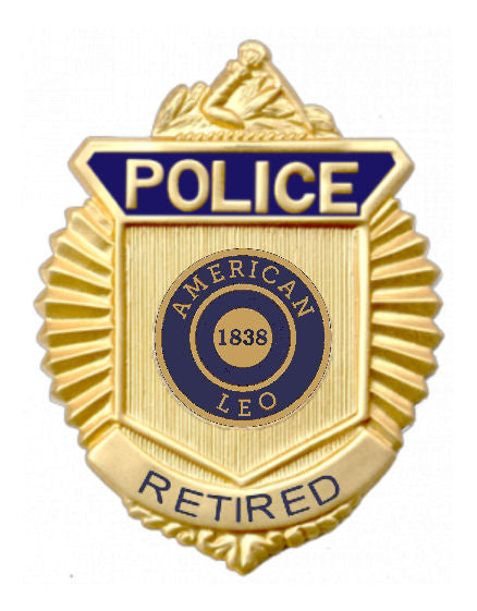 American LEO 1838 Retired Police Badge 588 Flexible