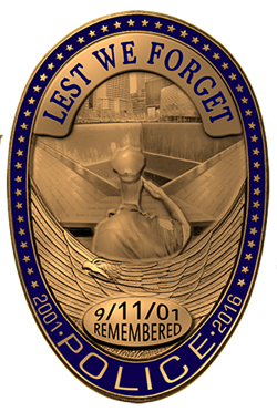 September 11 Oval 15 Year Rememberance Badge