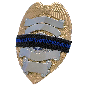 Badgeart BL050 thin blue line mourning bands