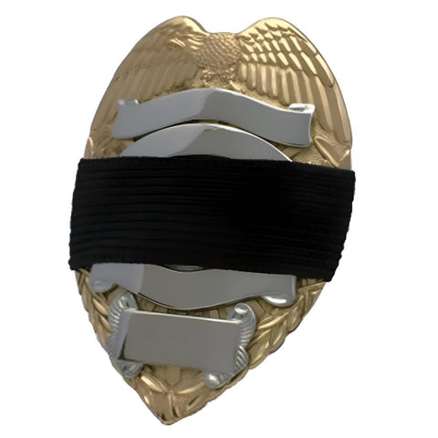 Badgeart Black Mourning Bands: A Timeless Tribute to Fallen Heroes 1 Inchlce, fire, ems and other badges by Badgeart on gold and silver badge offered by mourningbands.org