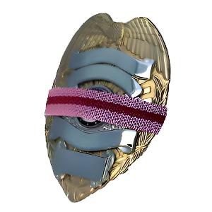 Badgeart Thin Red Line Pink Cancer Awareness / Mourning Band