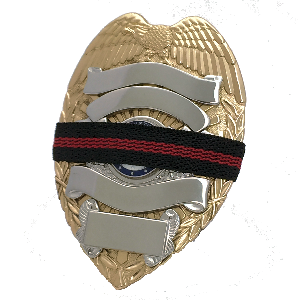 Badgeart Thin Red Line Mouning Band Mourning Band for Firefighters 1/2"