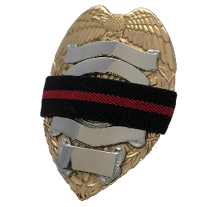 Badgeart Thin Red Line Mouning Band Mourning Band for Firefighters 3/4 inch RL075