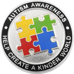 Autism Awareness Puzzle Insignia Pin