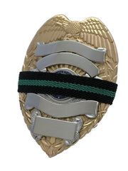 thin green line mourning band by badgeart 1/2 inch 