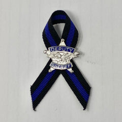 Deputy Sheriff's PTSD Awareness Pin and Ribbon