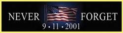 Never Forget 9-11-2001 Commendation Bar