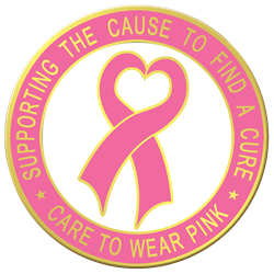 Supporting The Cause Breast Cancer Awareness Pin