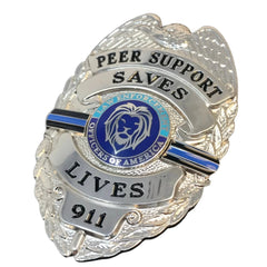 Law Enforcement Officers of America Peer Support Saves Lives with thin blue line band