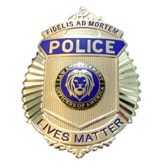 Law Enforcement officers of America Police Lives Matter Fidelis Ad Mortem Badge by Badgeart